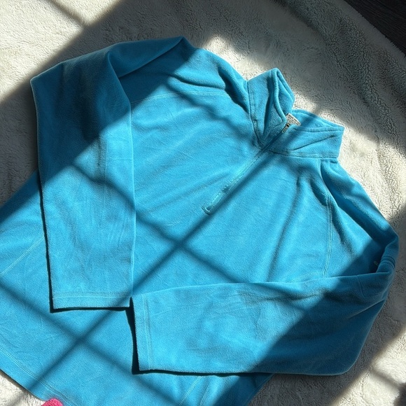 L.L.Bean Teal Fleece Quarter-Zip – Size L | Cozy Layers | Winter Staple | - Picture 2 of 7